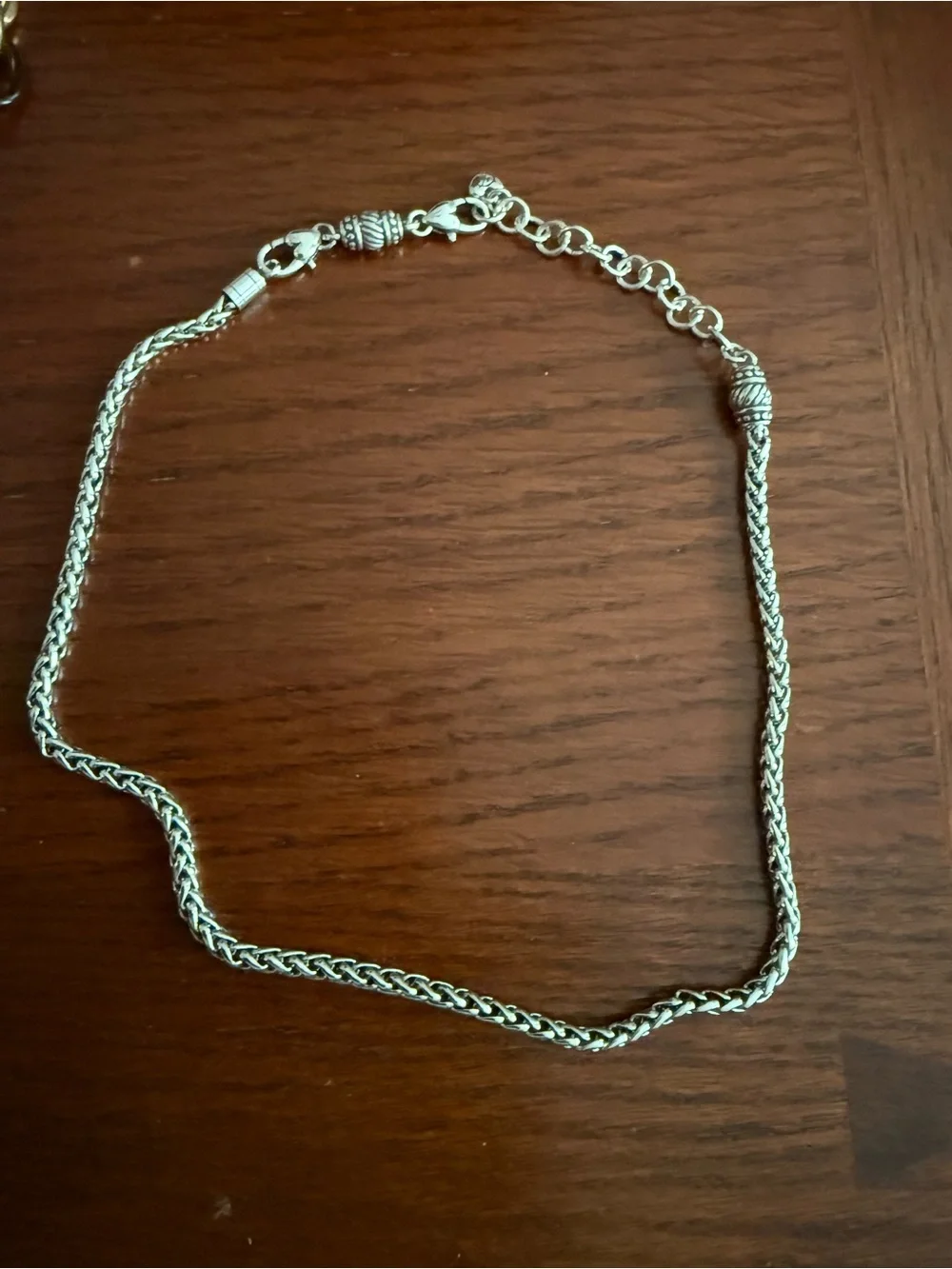 Brighton Silver-Tone Braided Rope Necklace